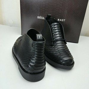Melissa | Shoes | Nwt Melissa Desert Boot Python Baja East Black | Poshmark